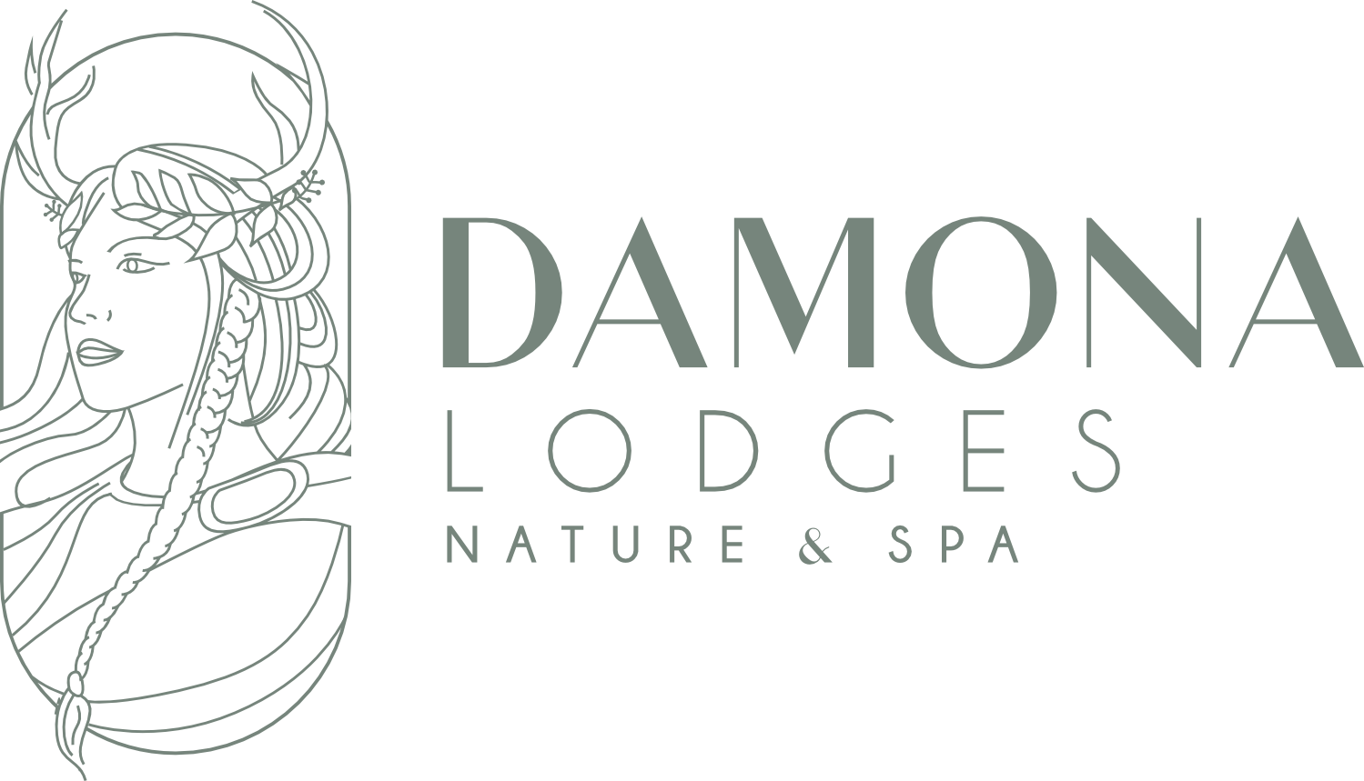 DAMONA LODGES - Logo vert PNG