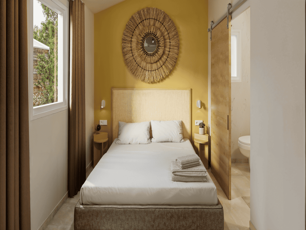 lodges ethniques-lodges confort plus pour 4 personnes en Vendée - terrasse 